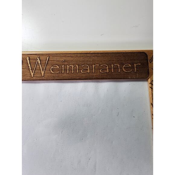 WEIMARANER Laser Engraved Wood Picture Frame - Picture 4 of 8
